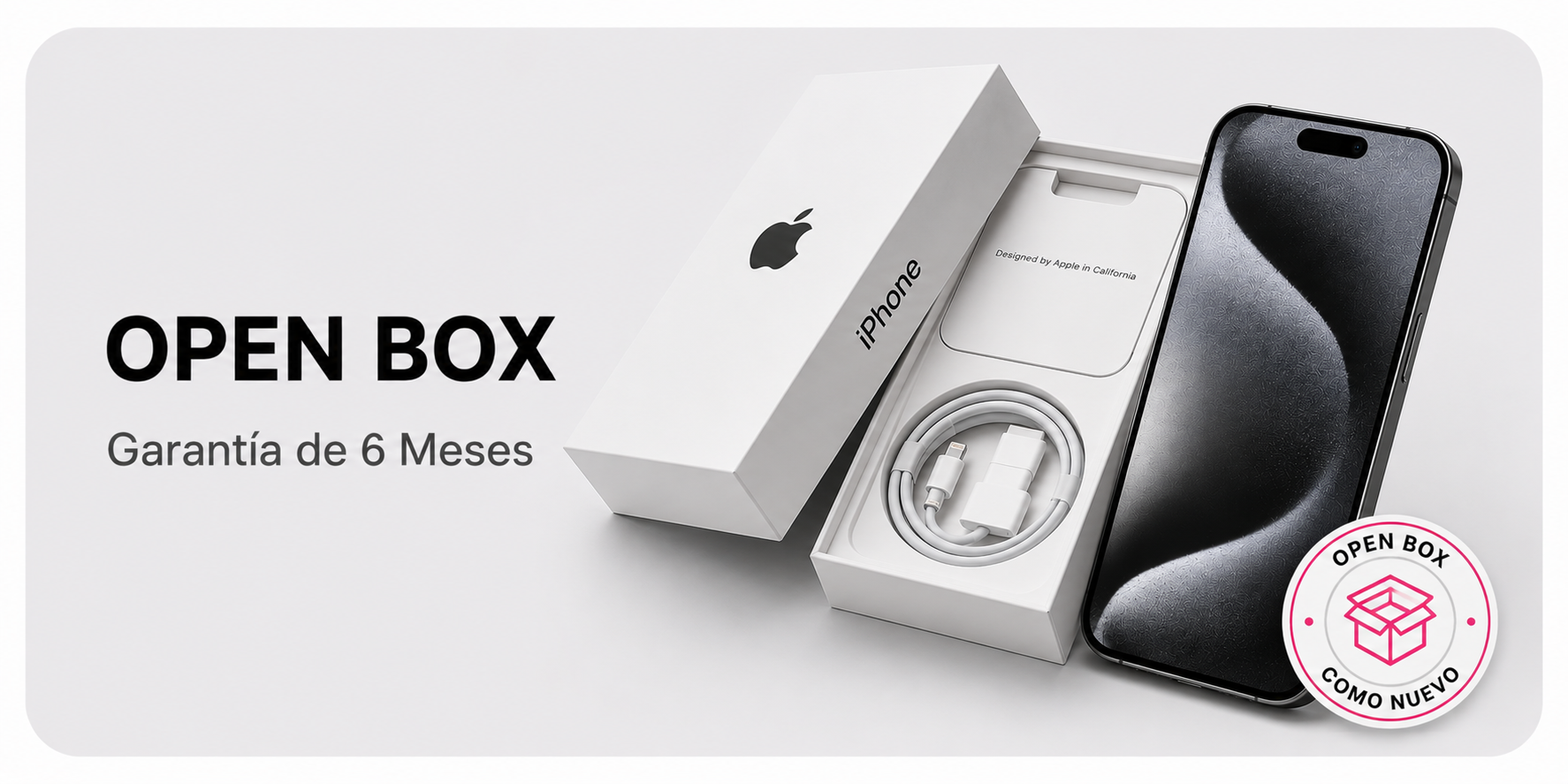 Dispositivos Open Box en Plug Mobile con garantía de 6 meses, condición como nueva y excelente valor.
